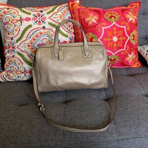Leather Coach Bag with Strap